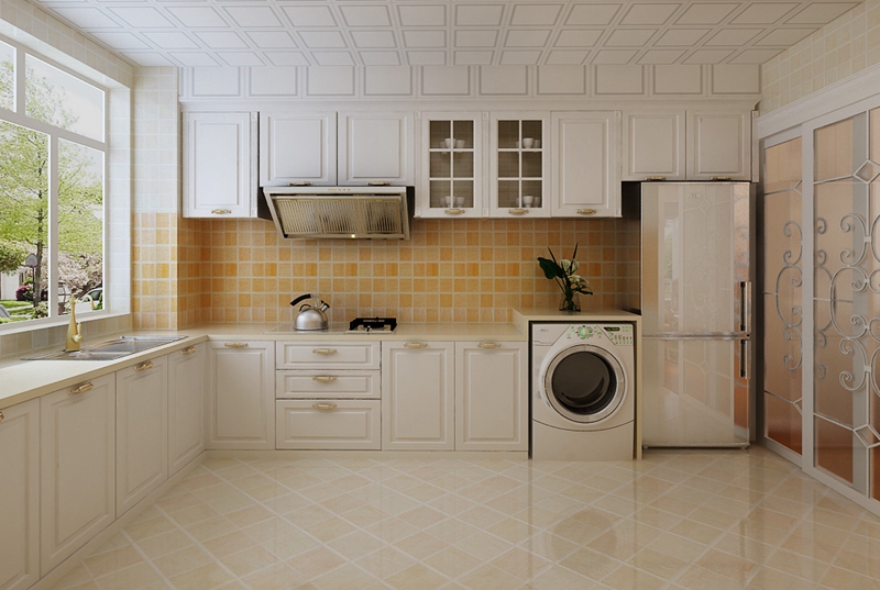 9萬元精裝藍鷹公寓101平兩居，簡約歐式廚房的專業設計解析